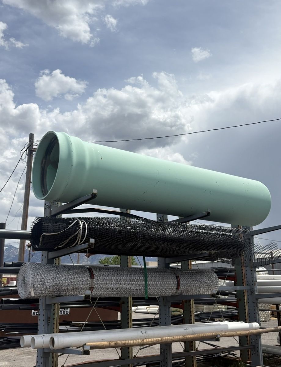 36”x 14ft green sewer pipe.