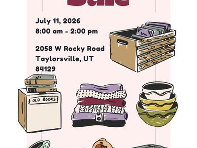 Large Yard Sale SATURDAY JULY 11 8 AM - 2 PM