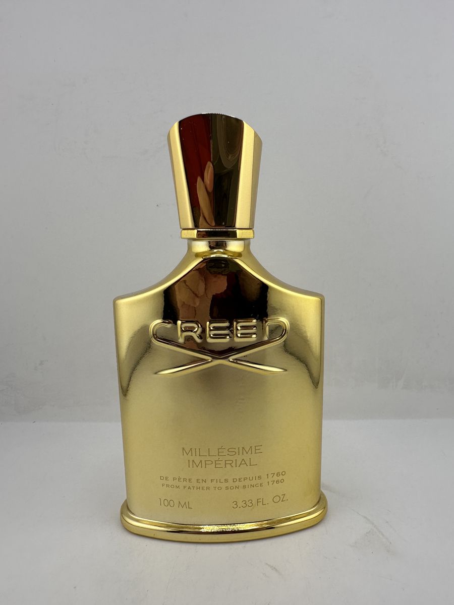 EMPTY BOTTLE Creed Millesime Imperial 100ml Gold Bottle & Cap - NO PERFUME