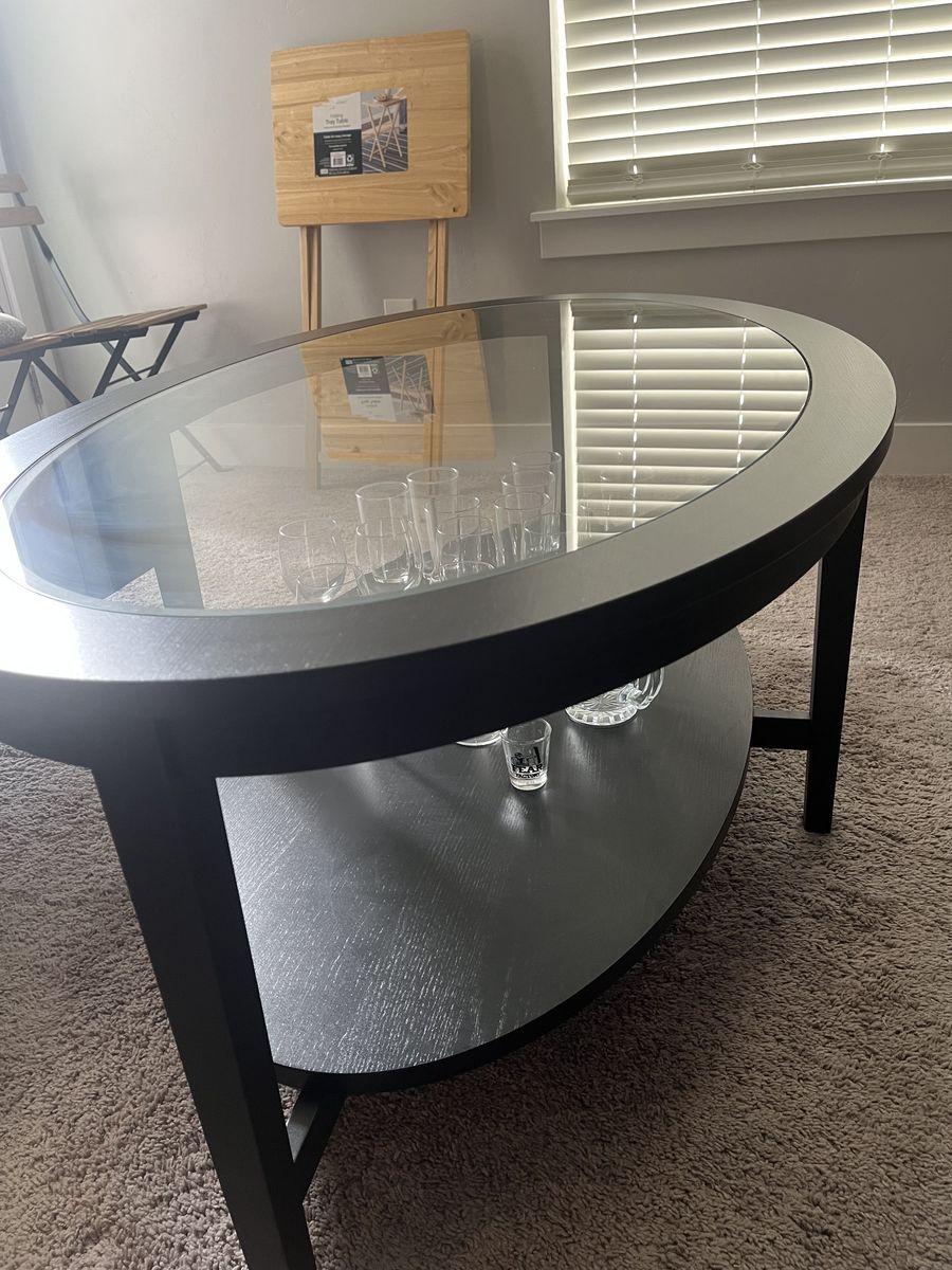 IKEA Coffee Table + Glasses/Cups (optional) - smoke-free/pet-free home
