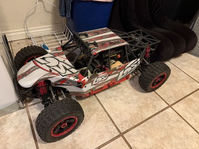 Gas Powered RC Buggy Losi Desert Buggy XL 4WD RTR 1/5 Scale Buggy w/DX2E 2.4GHz Transmitter
