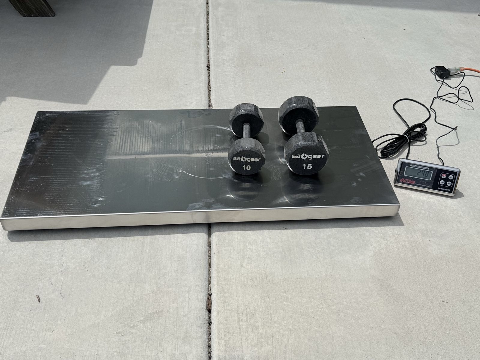 Optima OP-902 Digital Scale with Stainless Steel Platform,