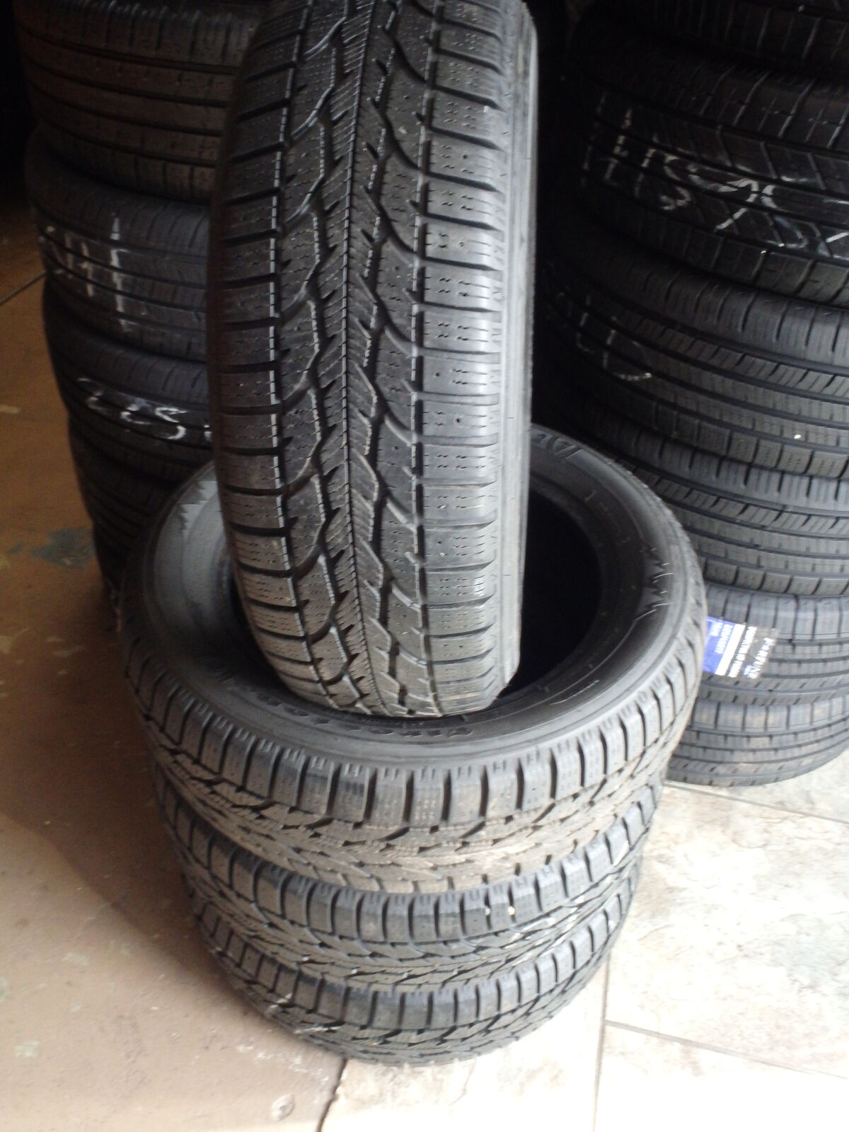 205/55R16 FIRESTONE WINTERFORCE SET OF USED WINTER TIRES
