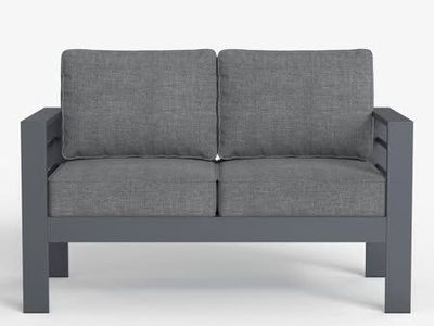 LayinSun Aluminum Outdoor Loveseat, 2-Seater