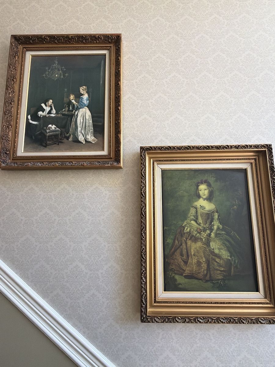 Matching Vintage-Style Framed Wall Art – Set of 2