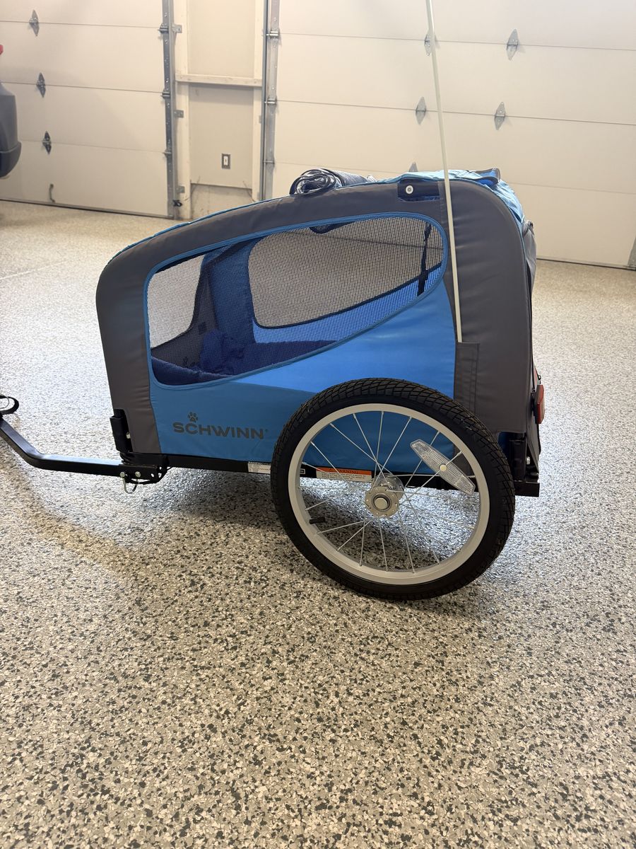 Schwinn Rascal Pet Trailer for Bicycle - Blue/Gray, Dog Carrier
