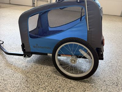 Schwinn Rascal Pet Trailer for Bicycle - Blue/Gray, Dog Carrier