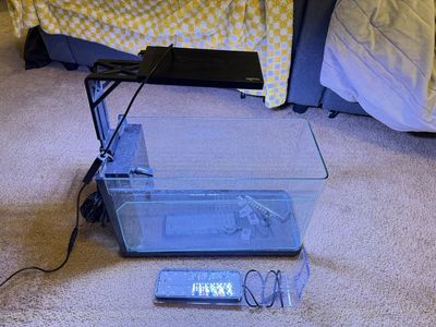 AQUATOP Pisces 5 Gallon Nano Bullet Shaped Aquarium Kit AIO
