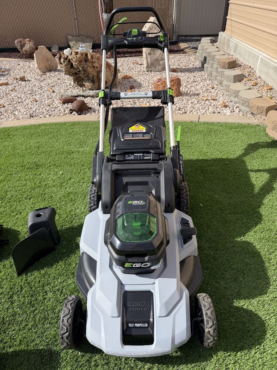 EGO POWER+ Electric Lawn Mower, Self-Propelled Cordless, Battery and Charger included.