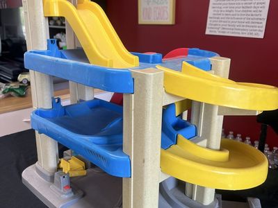 Old fisher price toy car garage