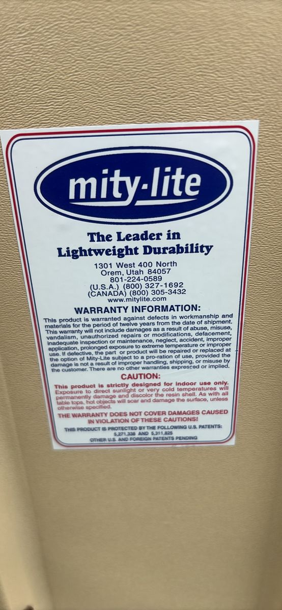 Mity-lite tables 30 x 96