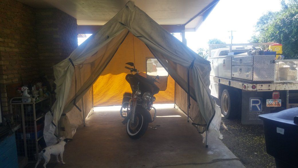 Canvas Outfitter Wall Tent - Heavy Duty Camping Tent with Windows