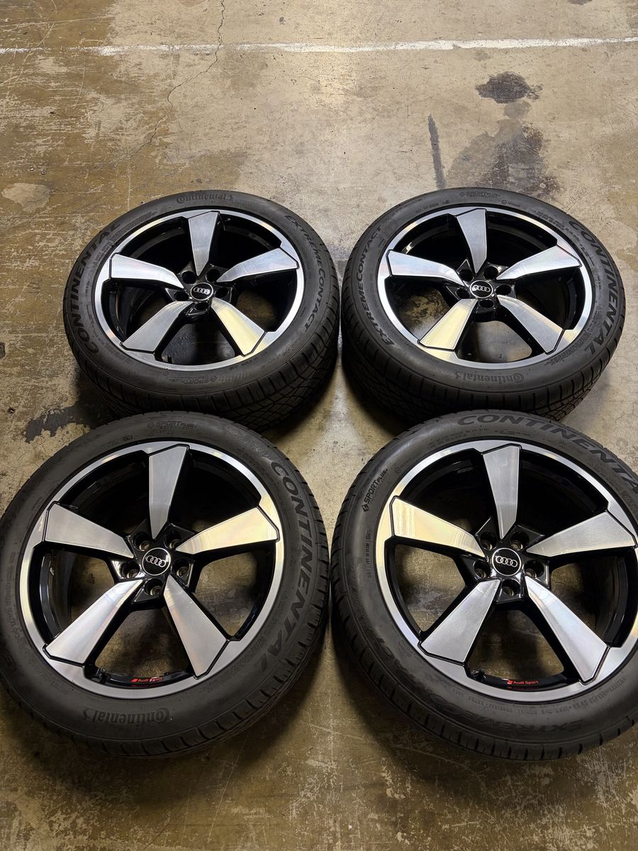 OEM AUDI Sport Wheels and Continental tires. 255/45/20
