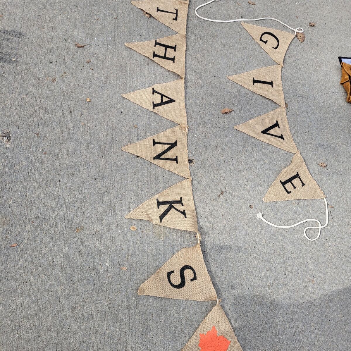 Give Thanks Bunting Thanksgiving Deco