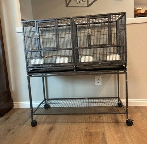 Double Breeding Bird Cage