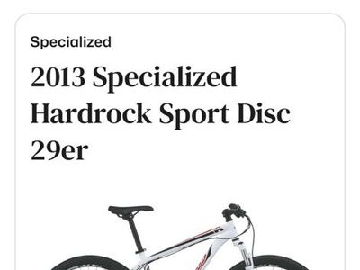 2013 Specialized Hardrock Sport Disc 29er