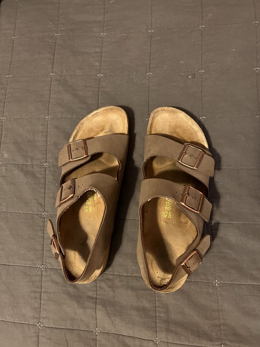 Birkenstock Milano Sandals Brown Size 45 Regular