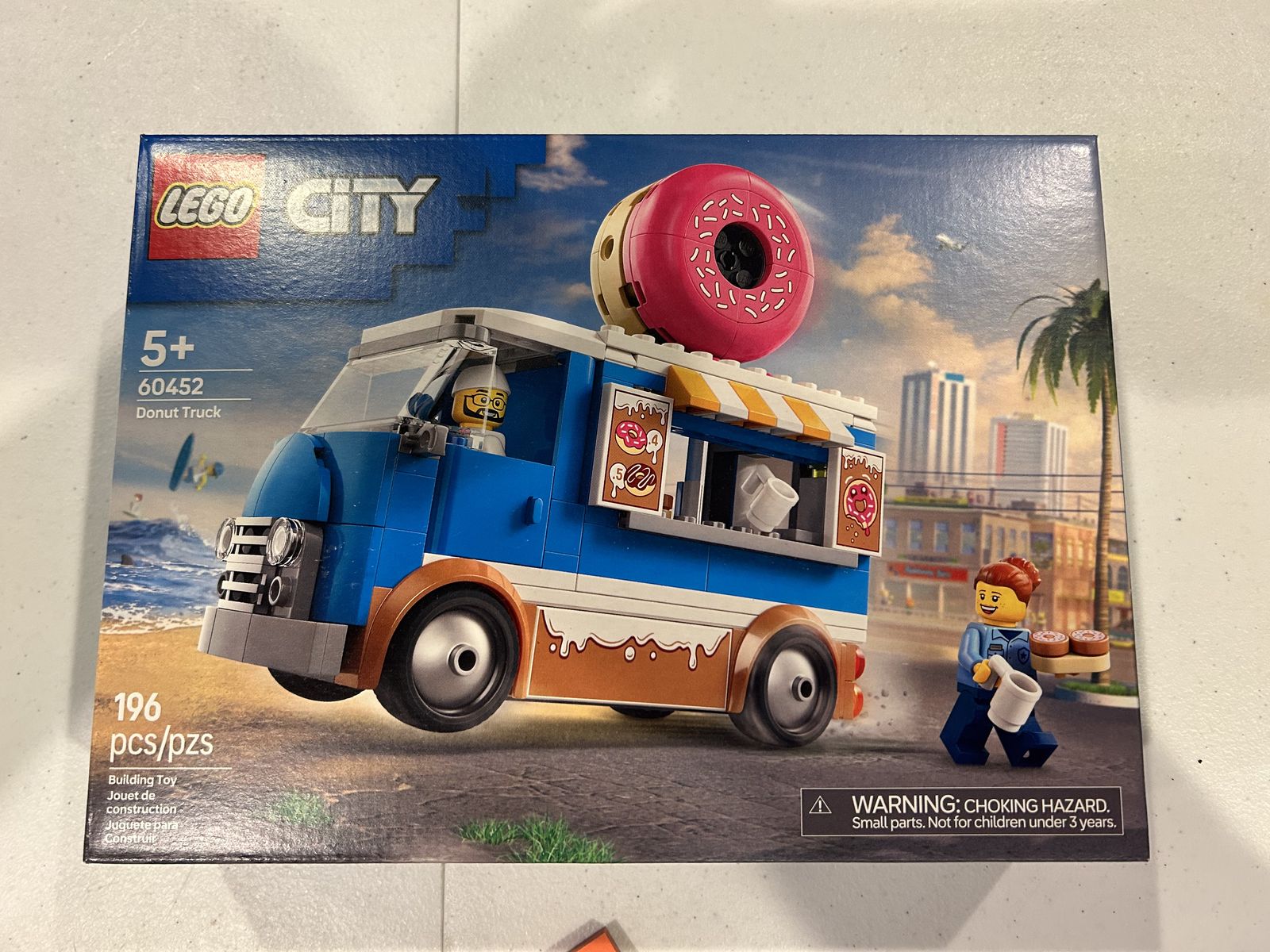 LEGO City Donut Truck 60452 Building Toy Set (196 Pieces)