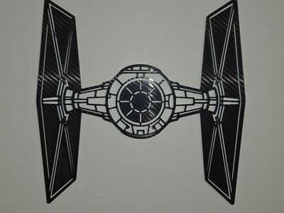 Star Wars Carbon Fiber Texture TIE Fighter