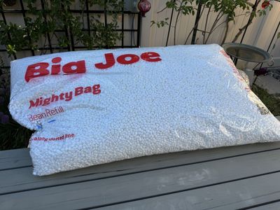 Multi-use Big Joe Mighty Bag Bean Refill Pack for Beanbags White