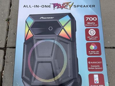 Pioneer All-In-One Party Speaker 700 Watts Bluetooth RGB Light Modes