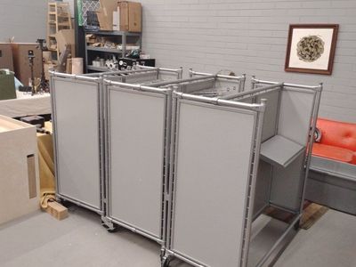 Mobile Vendor Retail Display Racks Gondola Carts Modular Shelving Tradshow Expo, Farmers Market Arts Festival
