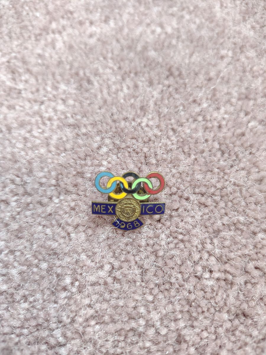 Vintage 1968 Olympics pin in Mexico