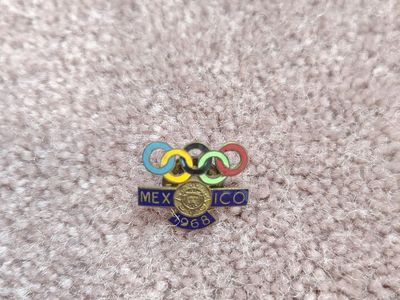 Vintage 1968 Olympics pin in Mexico