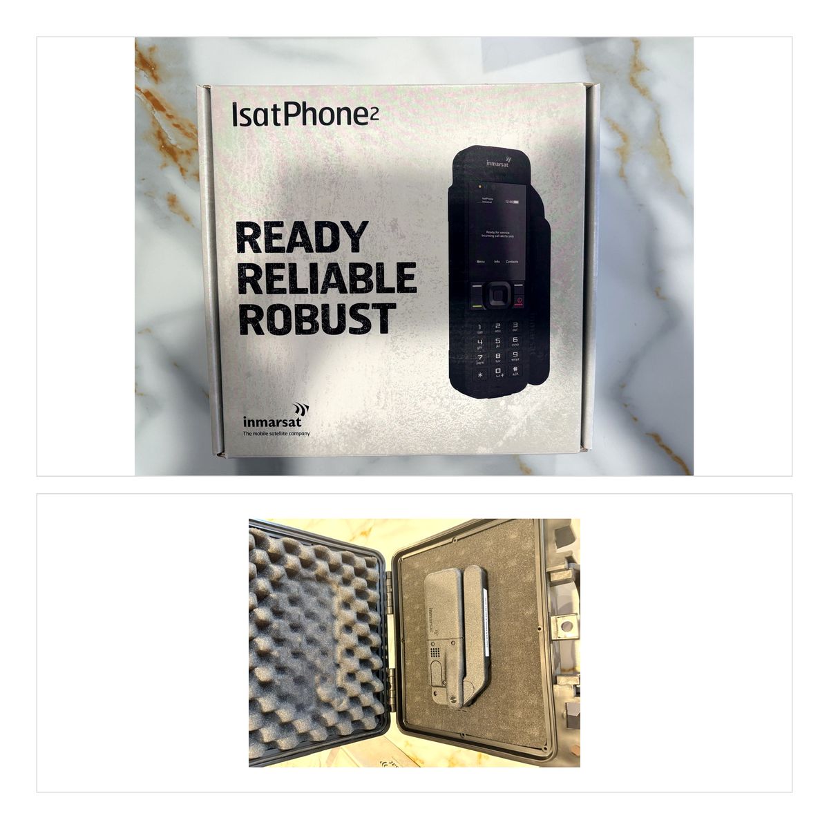 Inmarsat IsatPhone 2 Satellite Phone – Original Box, Accessories & Hard Case