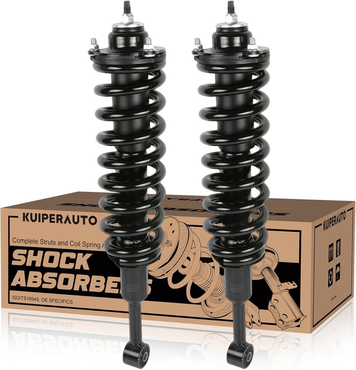 2002-2015 Toyota Tacoma, 2007-2014 FJ, 2003-2016 4 Runner  Front Strut Shock Absorber Assembly Set