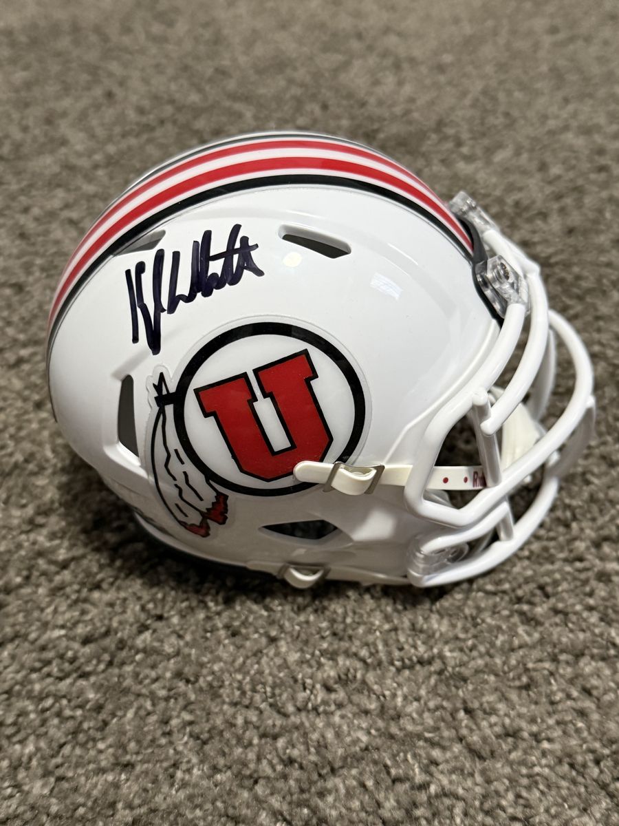 Utah Utes Mini Helmet Signed by Kyle Whittingham