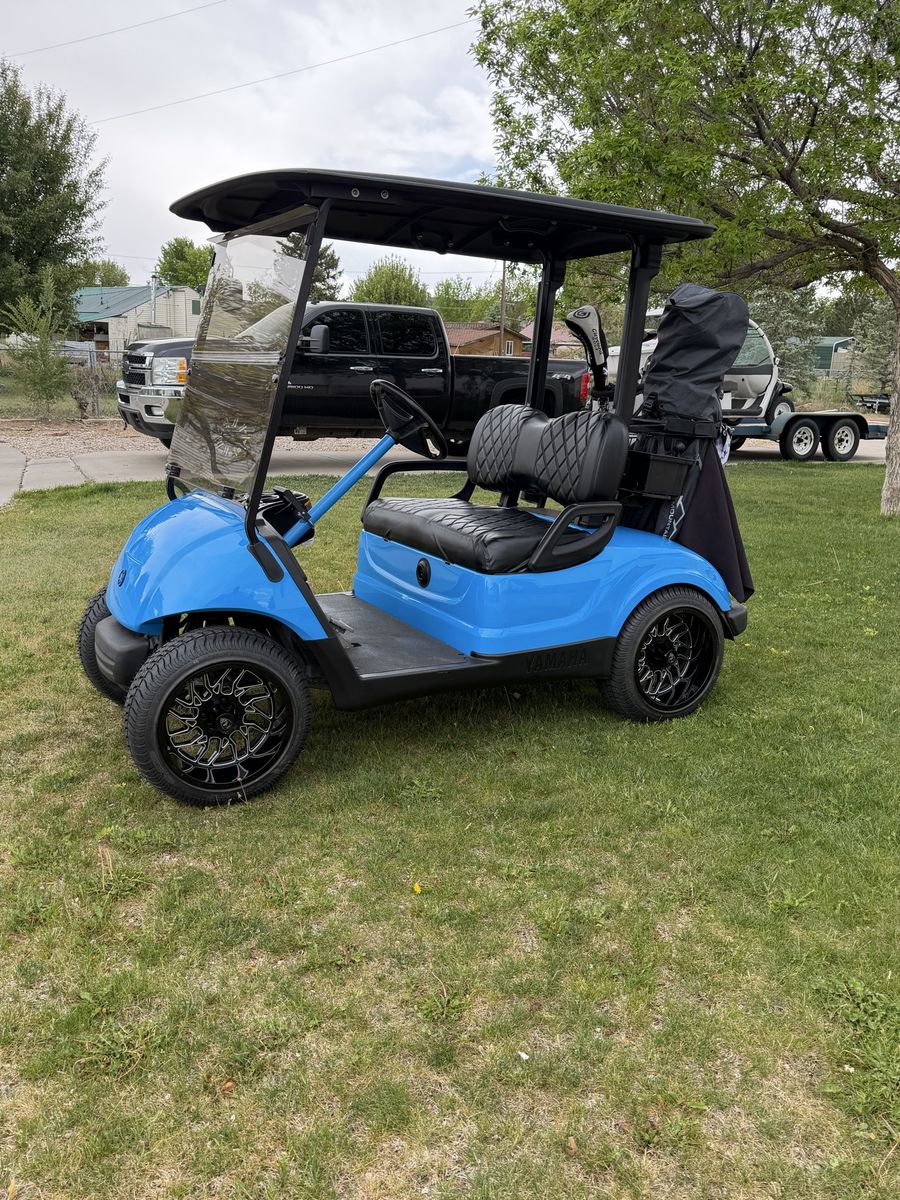 Yamaha golf cart upgraded