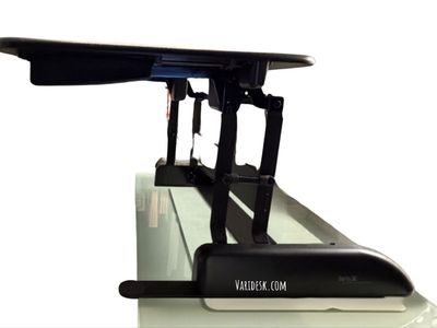 VariDesk Standing Desk Converter Height Adjustable Black Desktop Riser