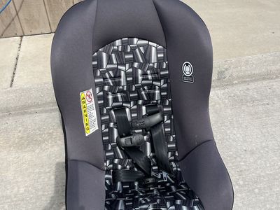 Cosco Convertible Car Seat with Side Impact Protection - Black and Geometric Pattern