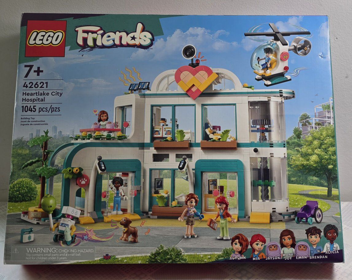 LEGO Friends Heartlake City Hospital Set 42621 Building Toy with Instruction Manual
