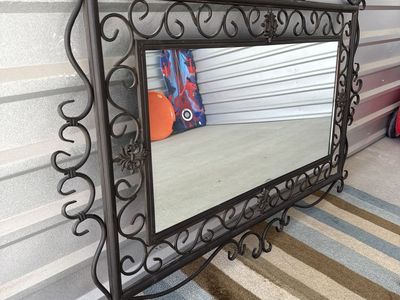 Oil Rubbed Bronze Rod Iron Mirror 36 X 52