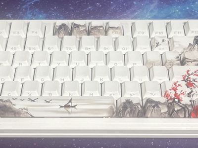 Japanese Red Lotus Tree Custom Mechanical Keyboard