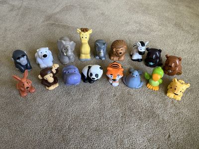 Set of 17 Fisher-Price Little People Animals