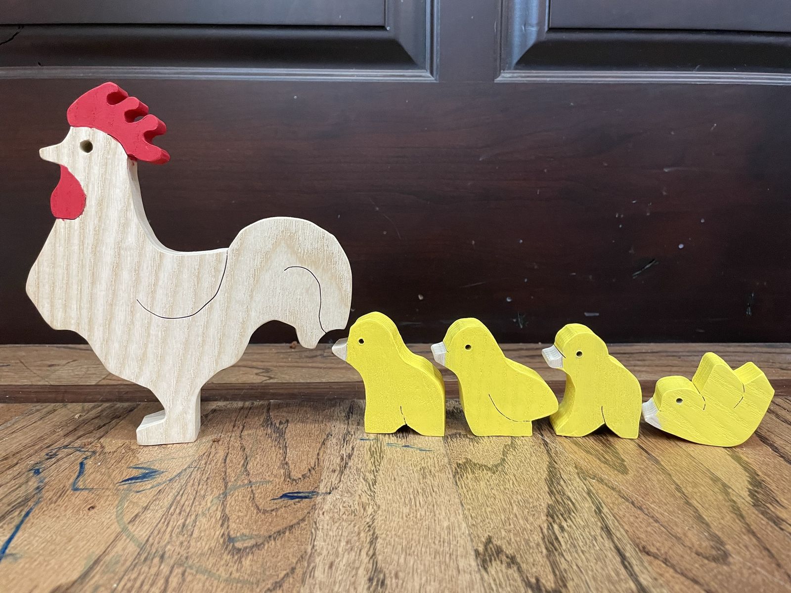 Handmade Hen and Chicks Puzzle