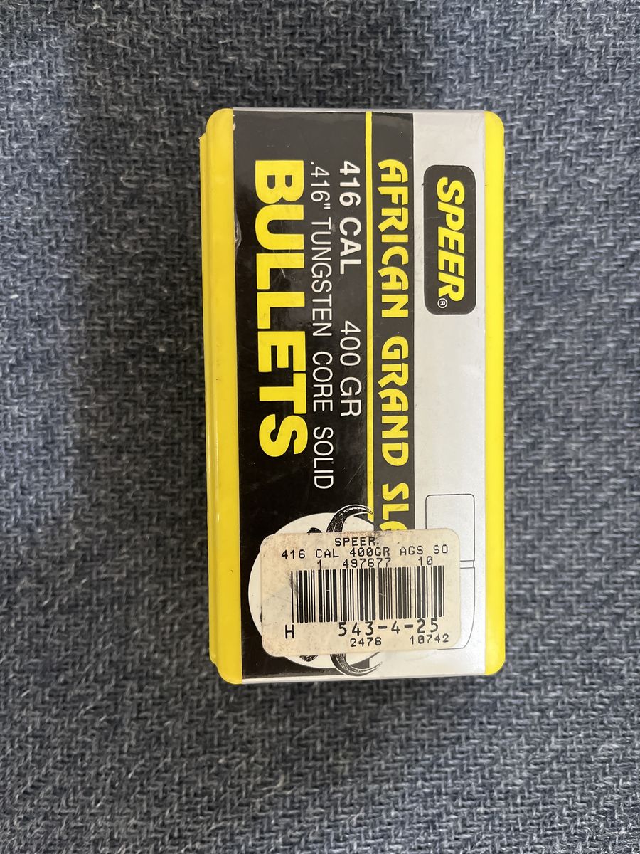 .416 African Dangerous Game Bullets.