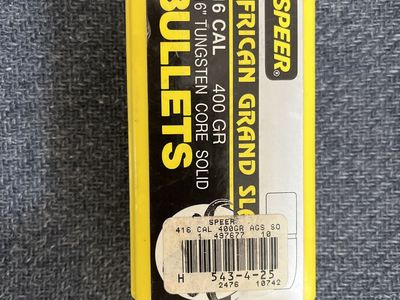 .416 African Dangerous Game Bullets.