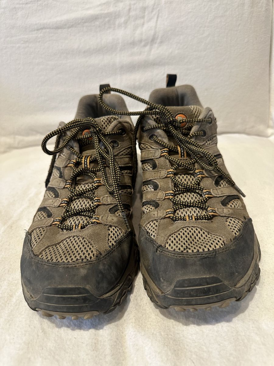 Merrell walnut men’s size 12 mesh/leather hiking shoe