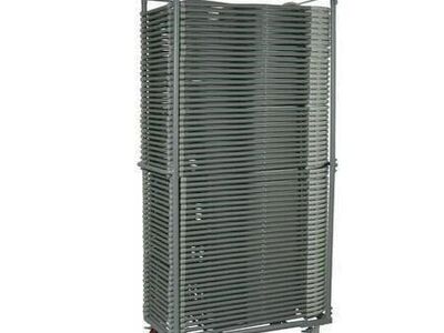 Office Star Gray Steel Folding Chair Storage