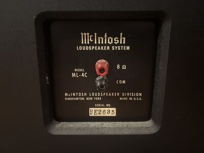 McIntosh speaker boxes