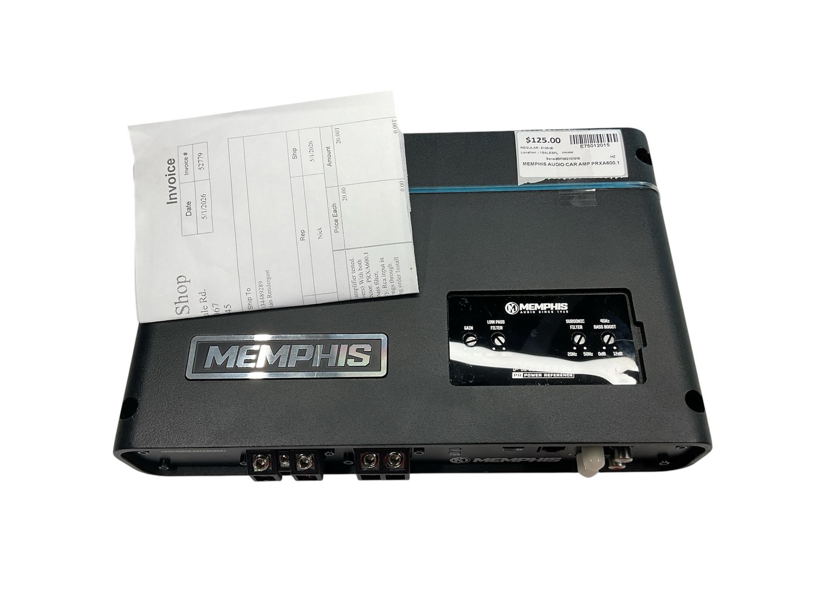 Memphis PRXA600.1 Car Amp e75012015