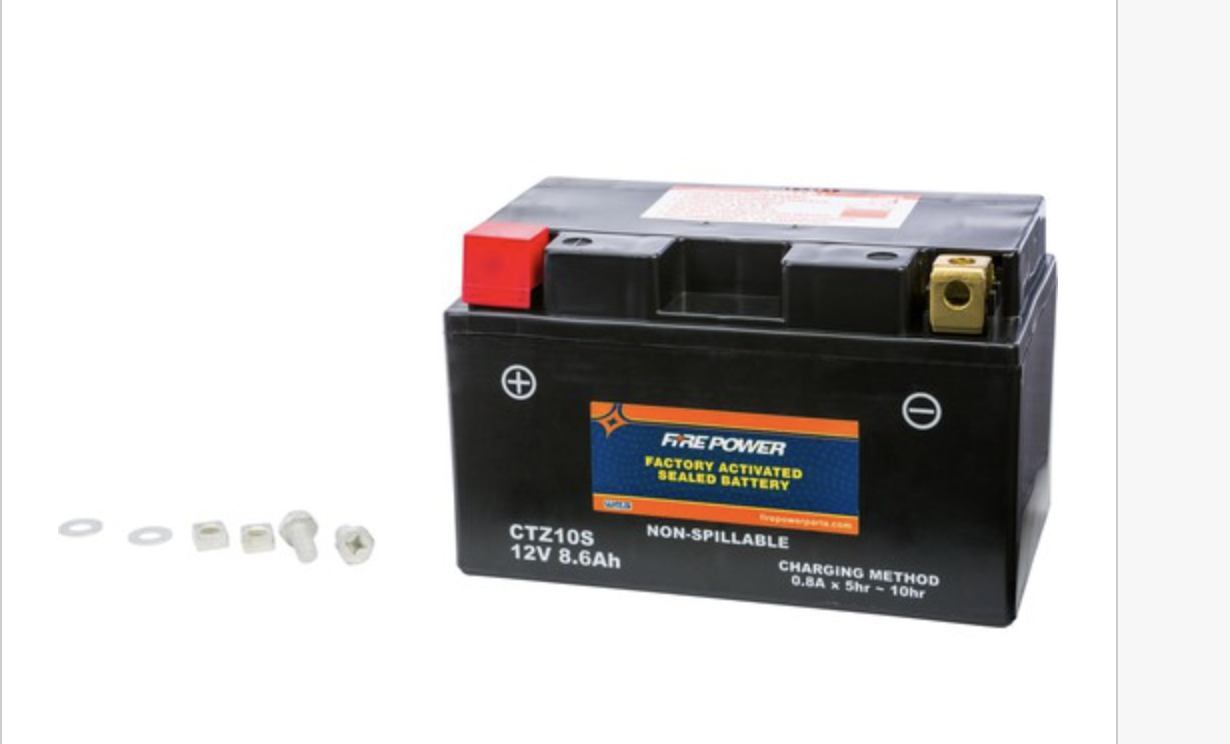 New in Box Fire Power CTZ10S Activated Sealed Maintenance Free 12 Volt