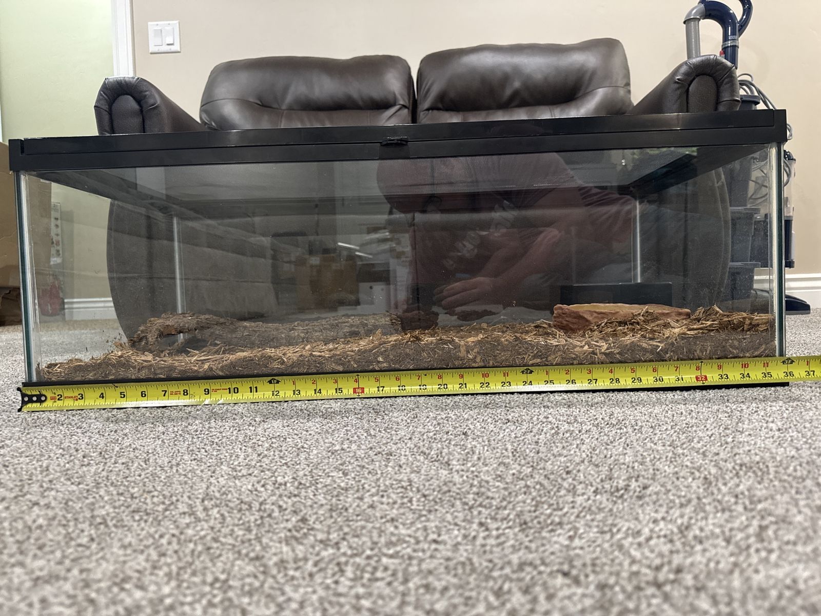 30 gallon reptile habitat furnished complete