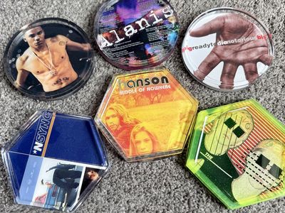 Upcycled CD Coasters (85 Total)