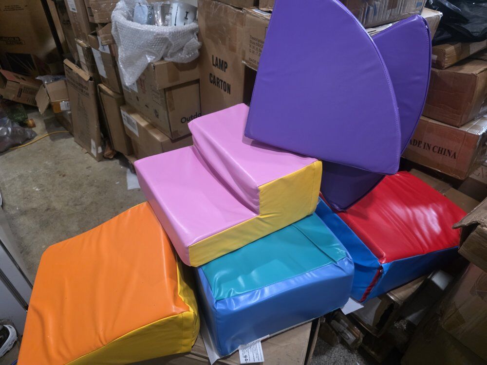 toddler climbing blocks