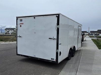 18ft Enclosed Trailer / Off-Grid Camper Setup – Solar & Side-by-Side Ready